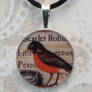 Red Robin Collage Pendant