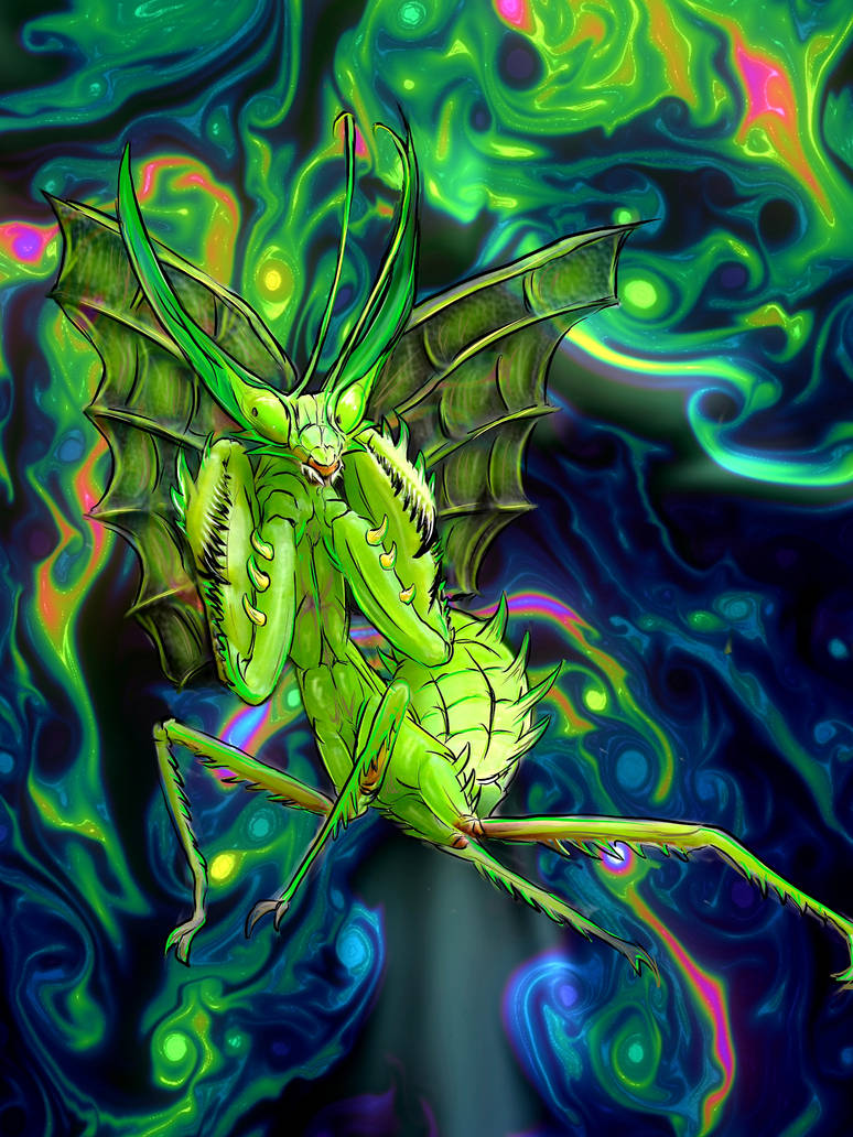 Mantis Digimon Praying Mantis Monster by DavidSteward1980 on DeviantArt
