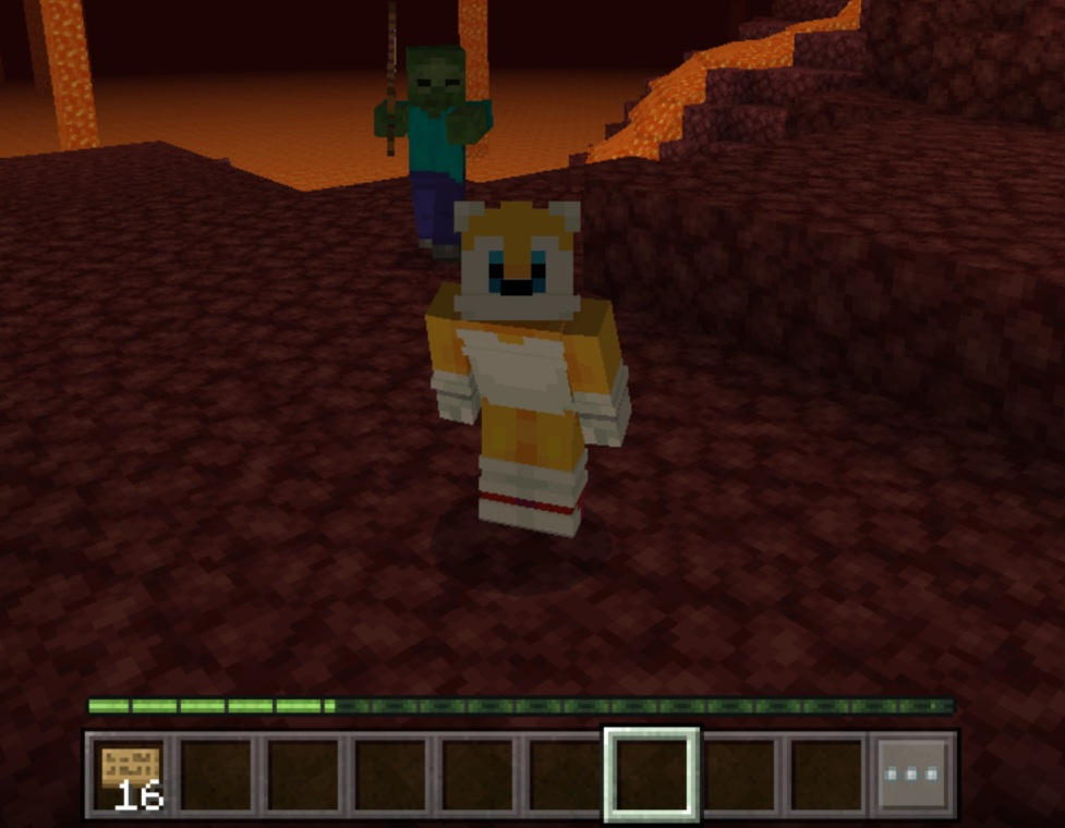 Tails in Minecraft again :0 by SarahTheSudrianQueen on DeviantArt