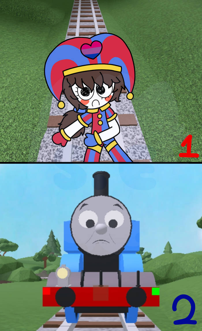 Thomas meets Pomni (The Digital Railway AU) by SEKittentail2008 on ...
