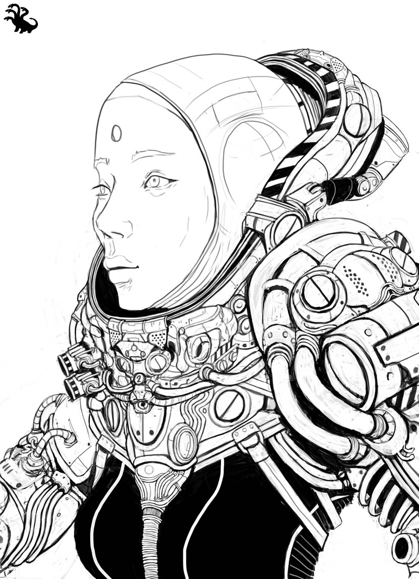 Space Lineart