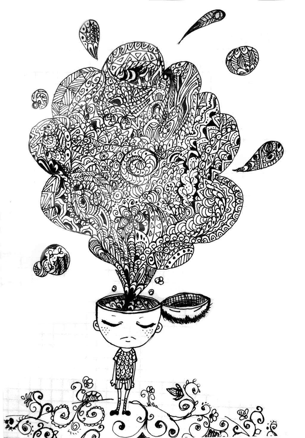 A boring lecture and a sheet of paper (doodling) by Shirilin-Akira on ...