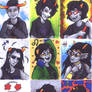 Beta Troll ATCs - Copic Drawings