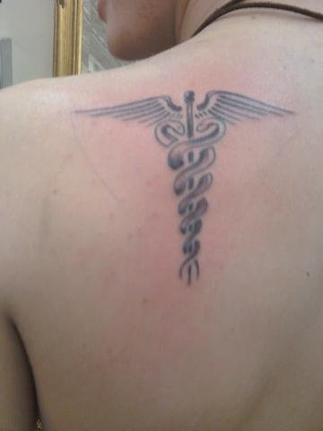 Caduceus Tattoo by woodchipper22 on DeviantArt Caduceus Tattoo by woodchipper22 on DeviantArt