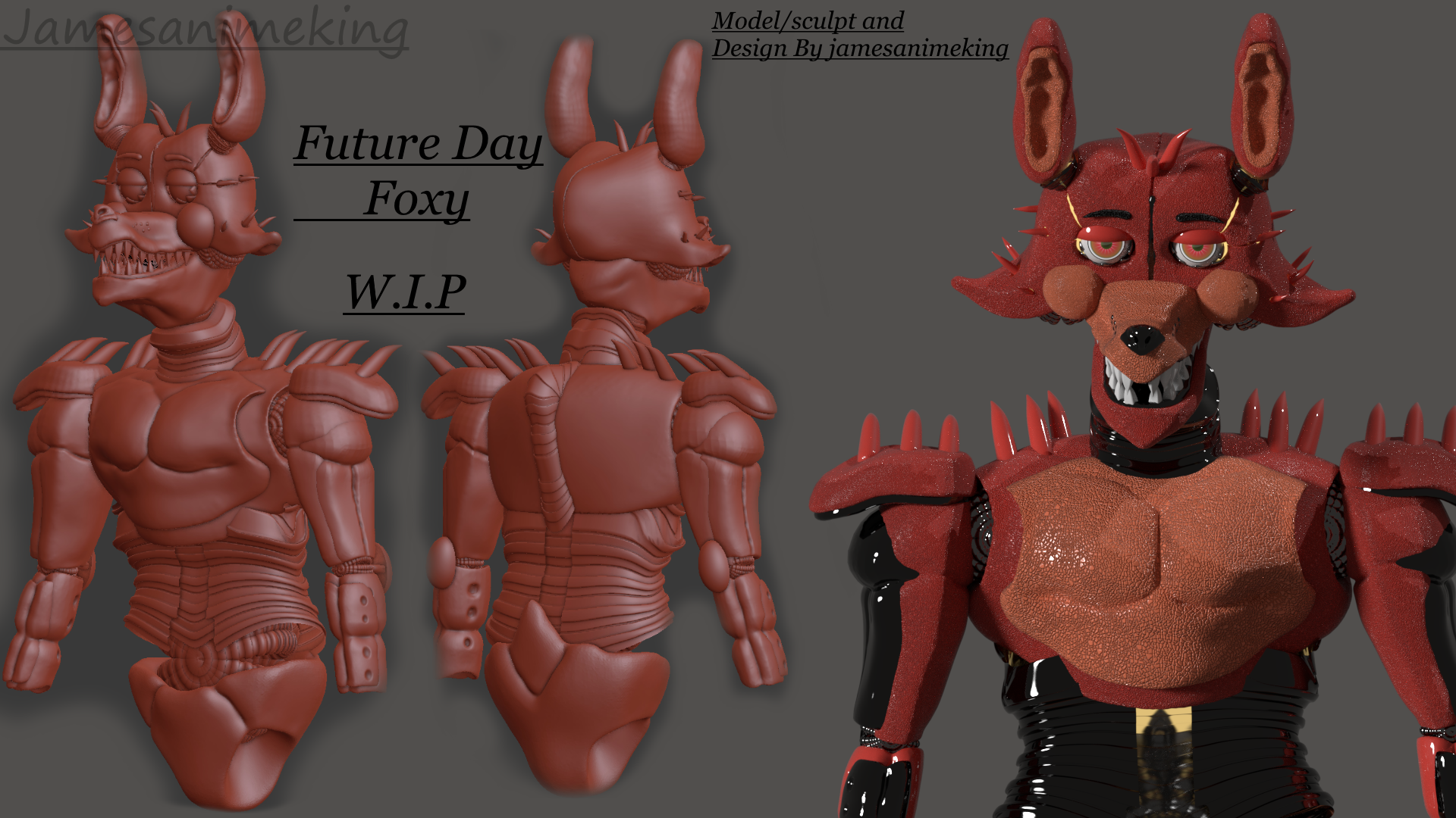 Fnaf Future Day: Foxy the pirate (W.I.P)