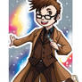 Chibi Tenth Doctor Badge