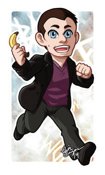 Chibi Ninth Doctor Badge