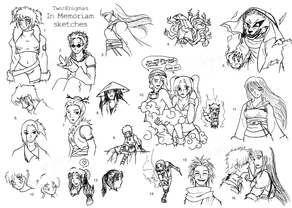 DR In Memoriam Sketch Dump 1