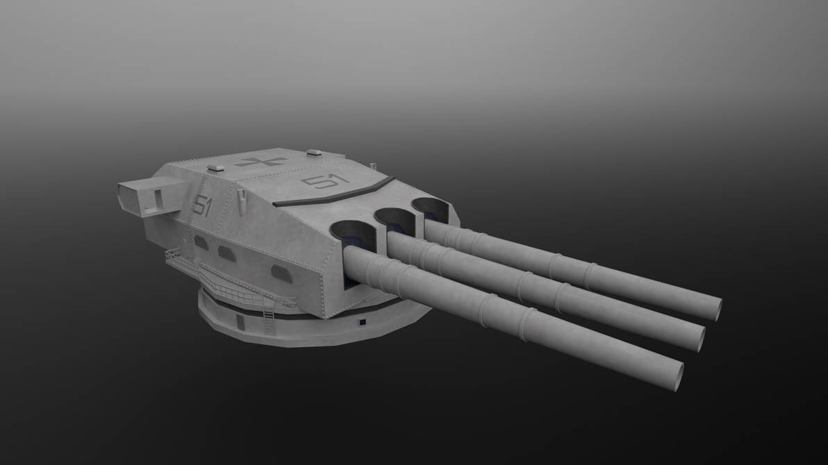 WWII German Battleship Turret by planetrix15