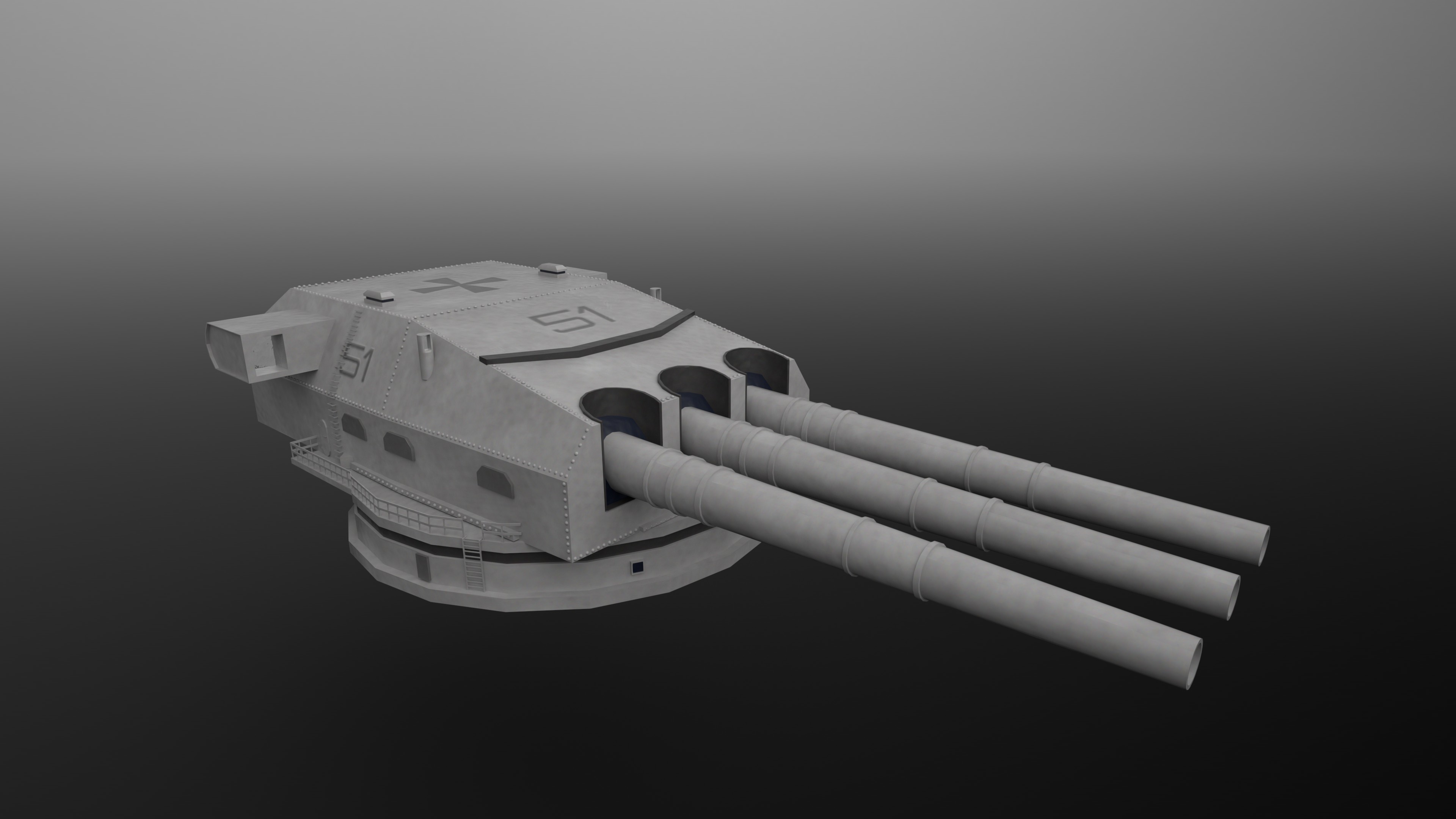 WWII German Battleship Turret by planetrix15