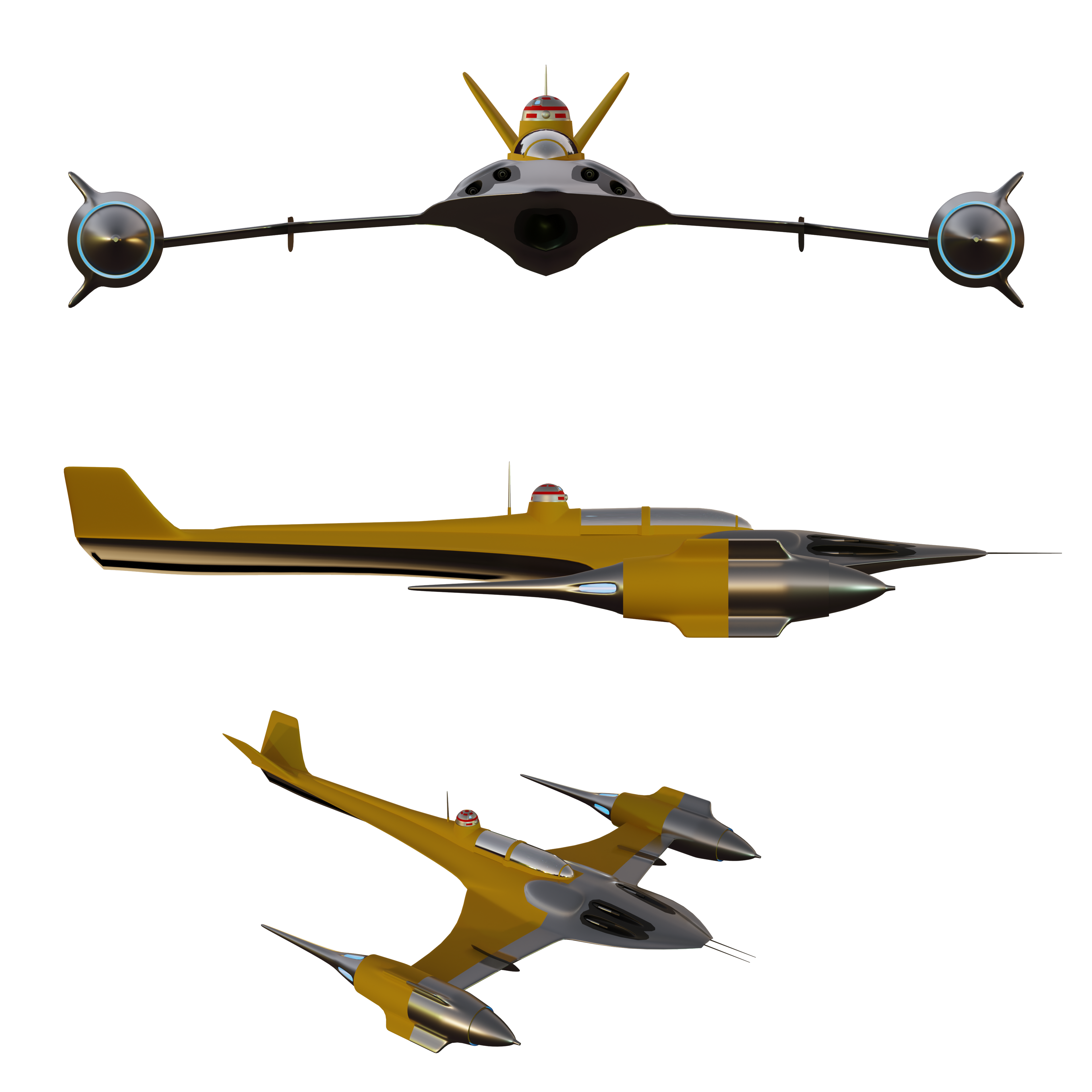 Naboo N 4Y1 Strikefighter by planetrix15 on DeviantArt