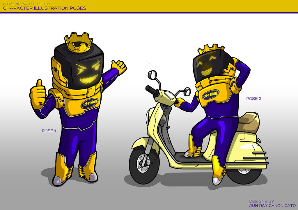 CD-R King Illustration Poses by junray on DeviantArt