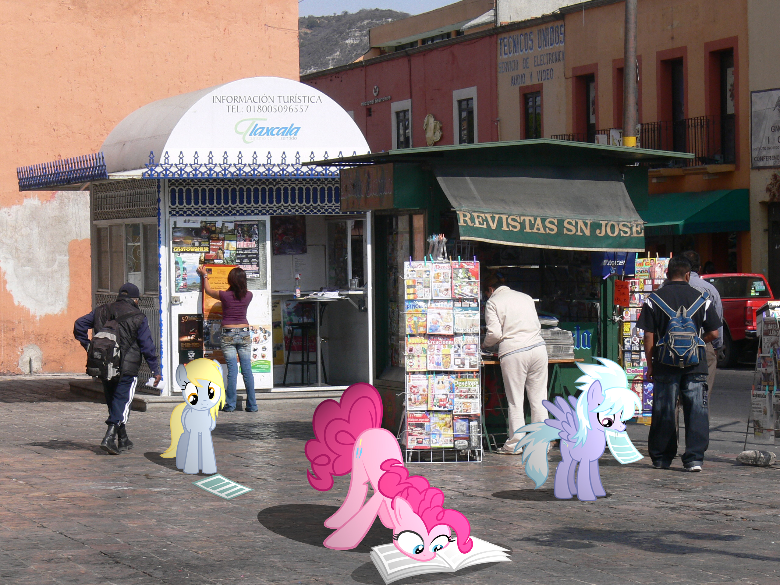 Ponies at the News-Stand