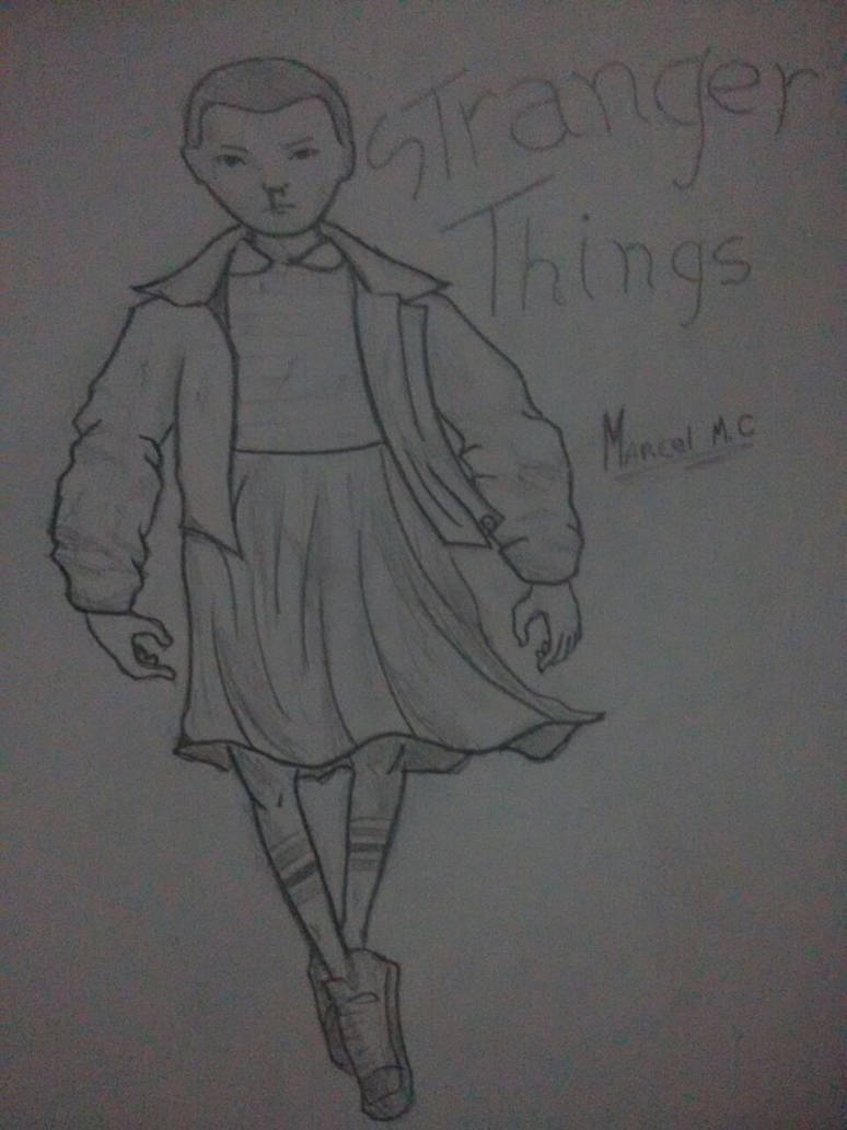 Eleven Draw Eleven drawing from Stranger Things by marcelseasky on DeviantArt