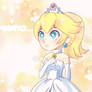Chibi Princess Peach with wedding dress