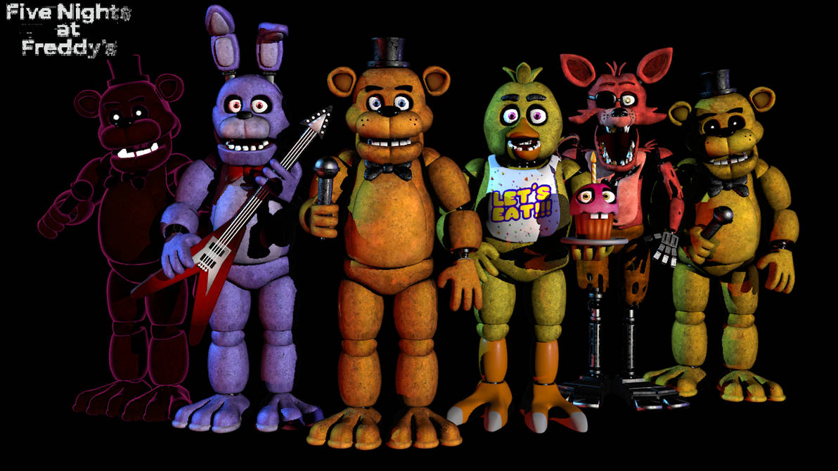 Five Nights at Freddy's 1 Animatronics hiatom by FrAnKK12 on DeviantArt