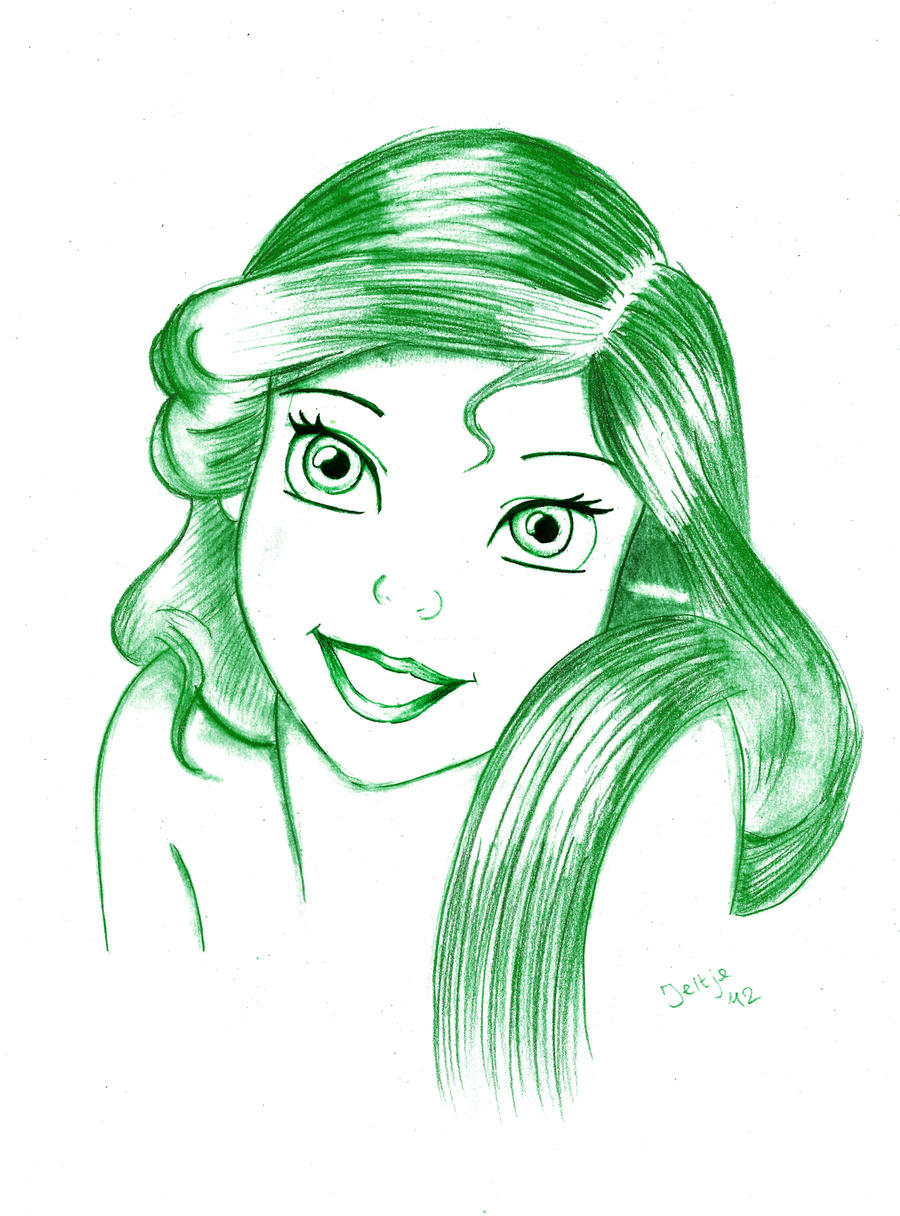 Disney ariel sketch practise.