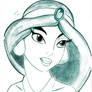 Disney Jasmine sketch practise.