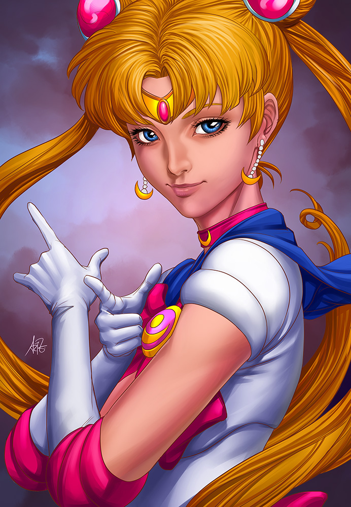 Sailermoon Lineart Public By Artgerm Colors