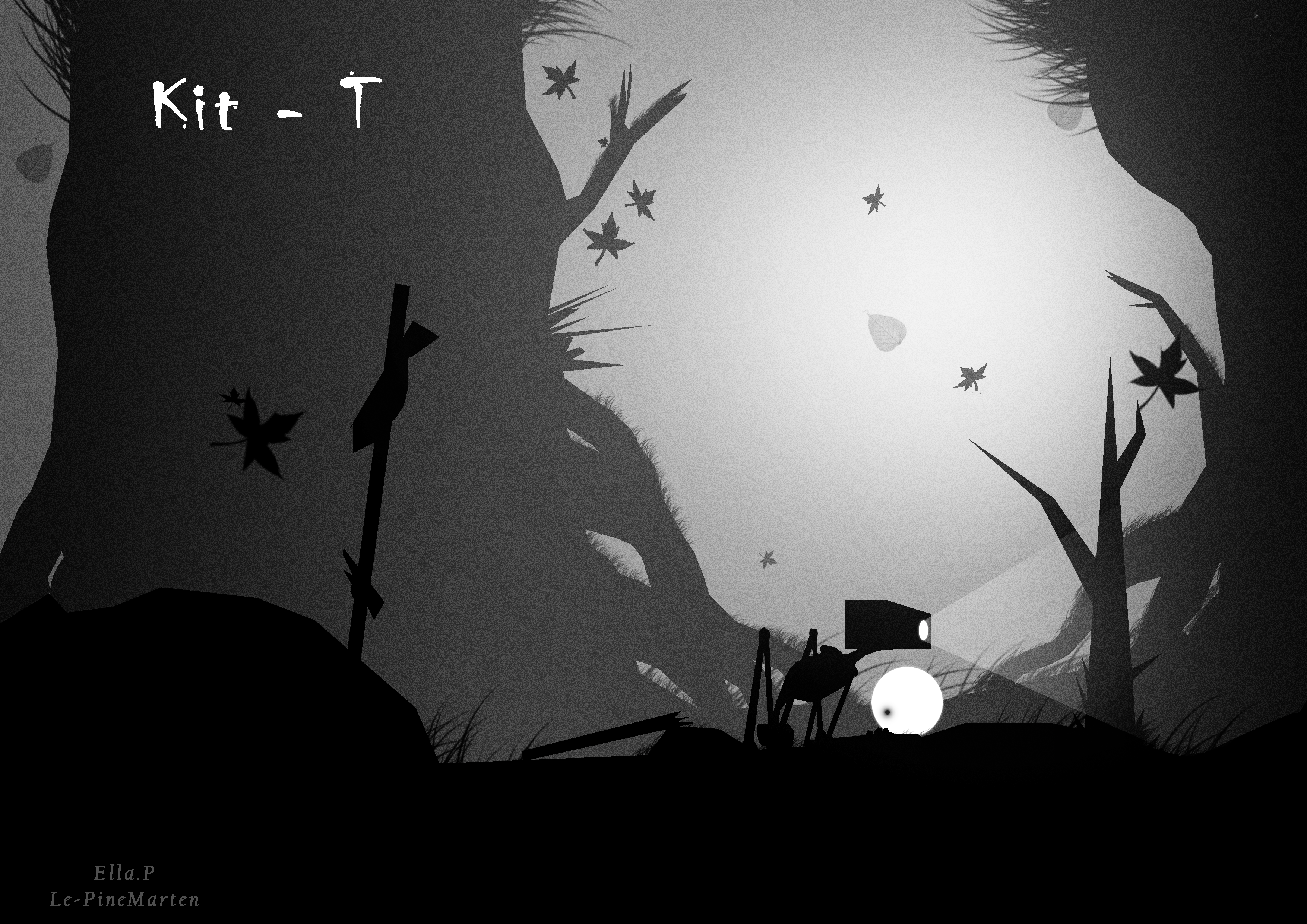 Kit-T (LIMBO art style practice)