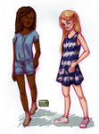 Nehemia and Celaena in my clothes by madymadison