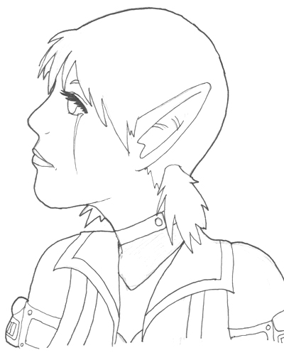 Alison Lineart by omisgirl