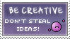 Be creative stamp