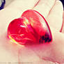 Fake plastic heart
