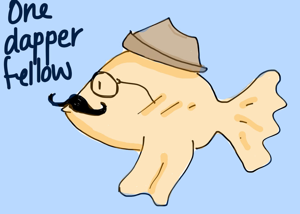Dapper Fish Dapper Goldfish by spiderpanda on DeviantArt