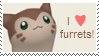 I love furrets - Stamp