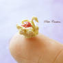 dollhouse miniature swan cream puff 2