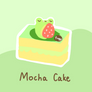 Froggy with mocha cake