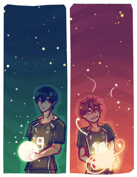 The moon and the sun [Haikyuu!! ]