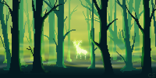 Landscape - White Stag