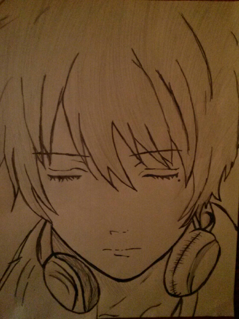 sad anime guy listening to music by lovetrist on DeviantArt sad anime guy listening to music by lovetrist on DeviantArt