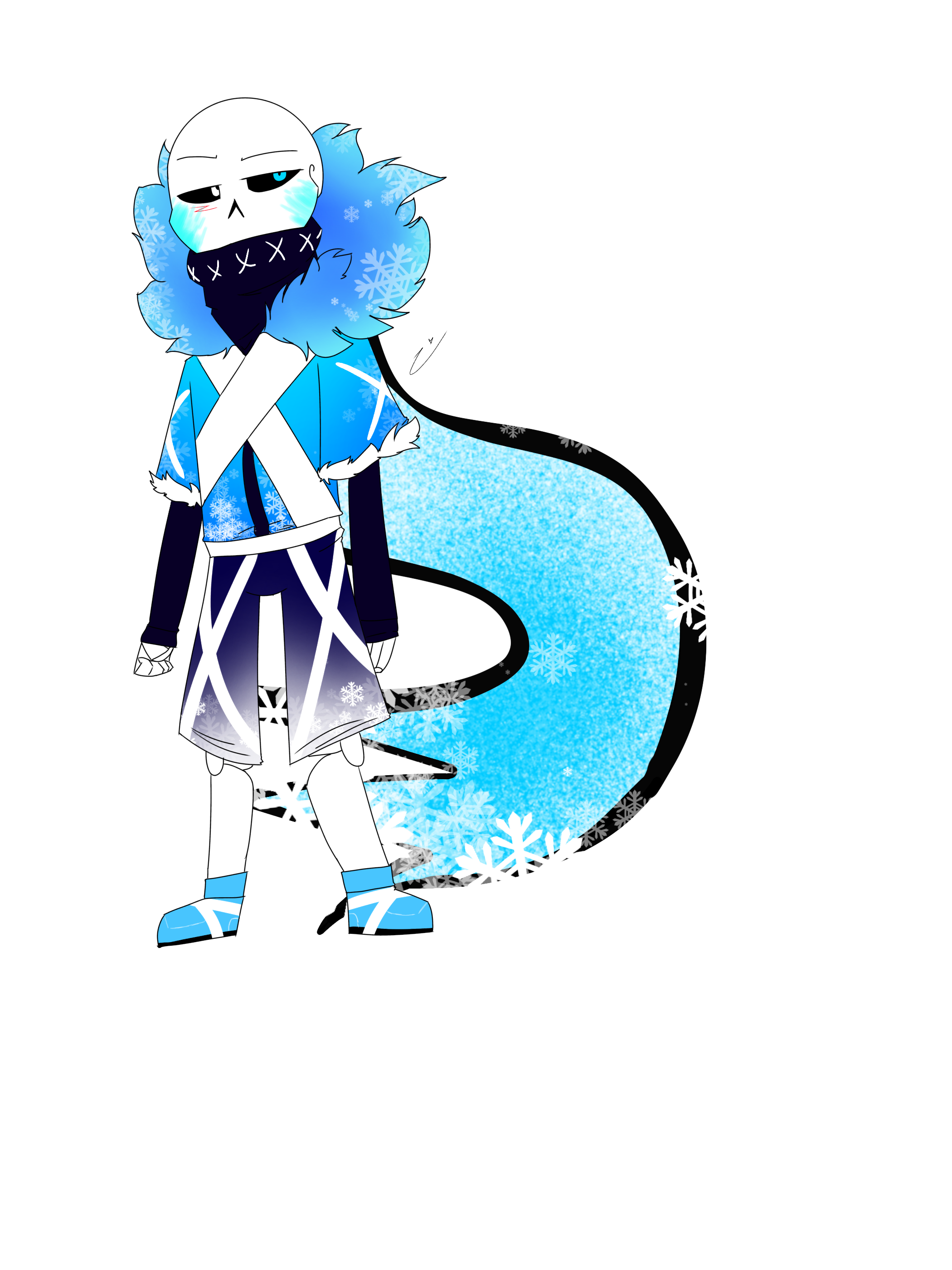 Ice!Sans pixel art by MONOSANSVM on DeviantArt