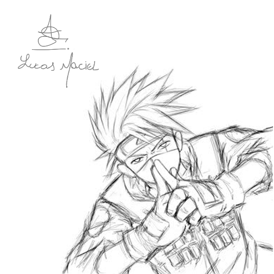 Desenho Kakashi by Destroyer-HUE-HUE-BR on DeviantArt