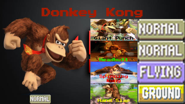 SSB Pokemon Moveset: Donkey Kong