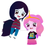 Marceline and Princess Bubblegum Chibi