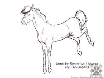 'Whoa', Horse line-art