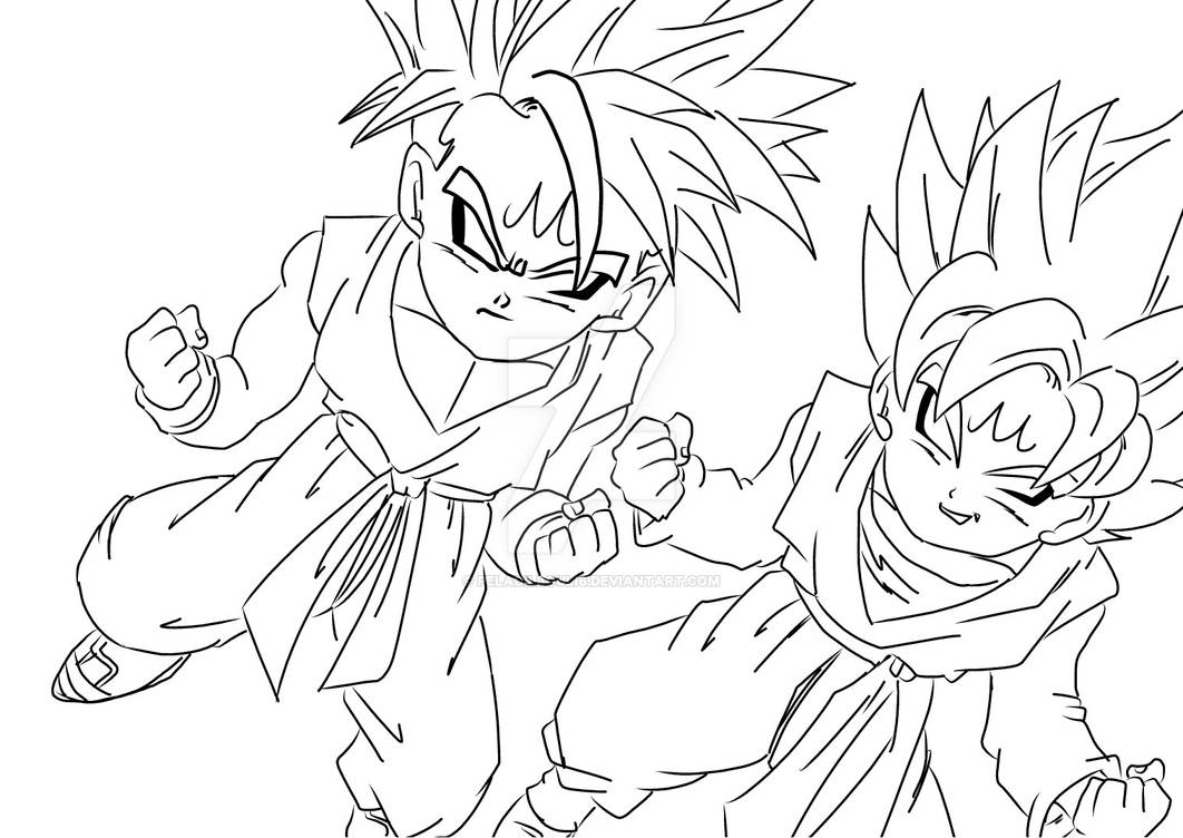 Majin Goten Y Majin Trunks by Peladillouli6 on DeviantArt