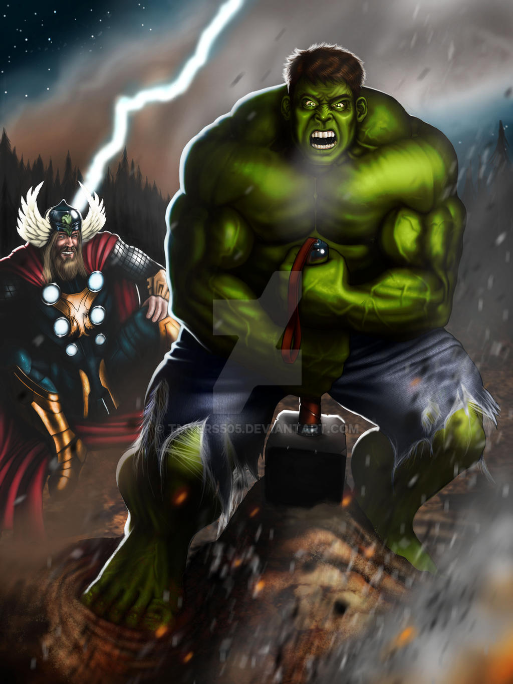 An Unstoppable Force Meets an Unmovable Object by TMyers505 on DeviantArt