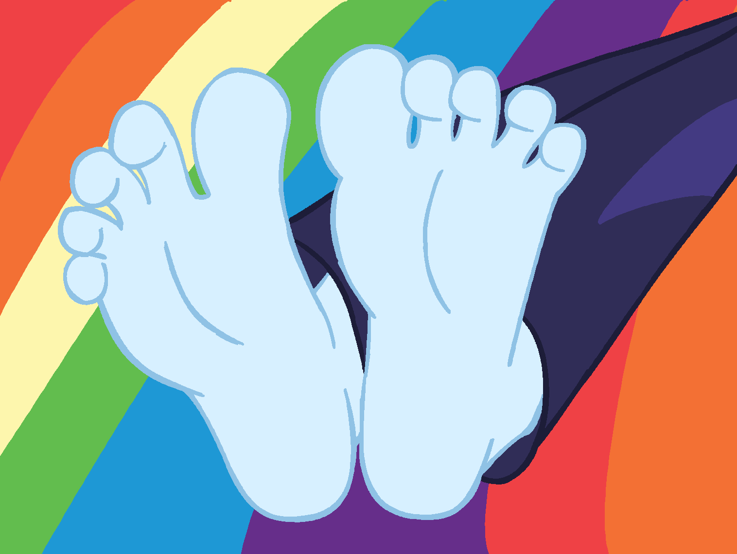 Toe Spreading (Rainbow Dash) EQG w/Background by RainbowDashMLPEQG on