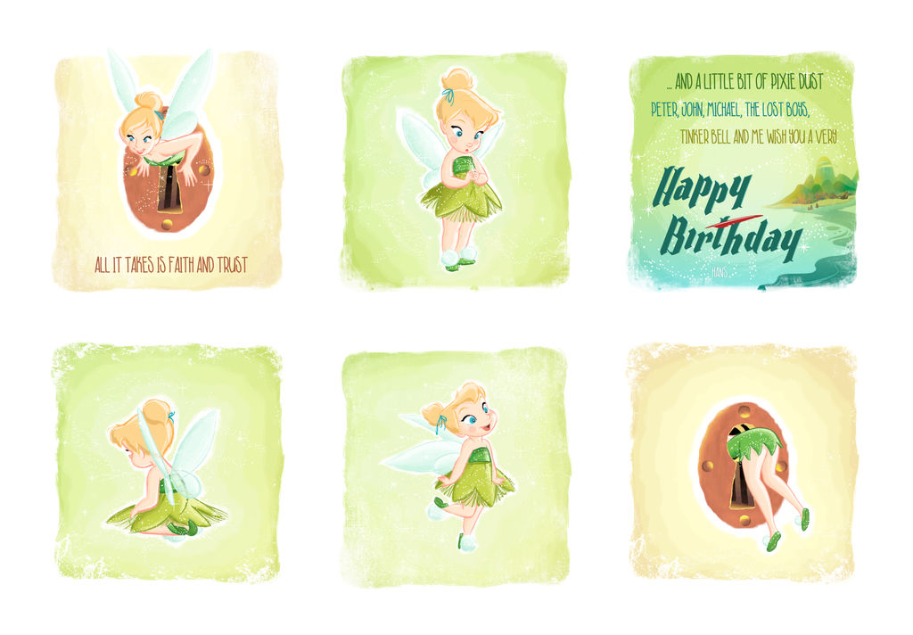 Tinker Bell Birthday Card by Scara1984 on DeviantArt