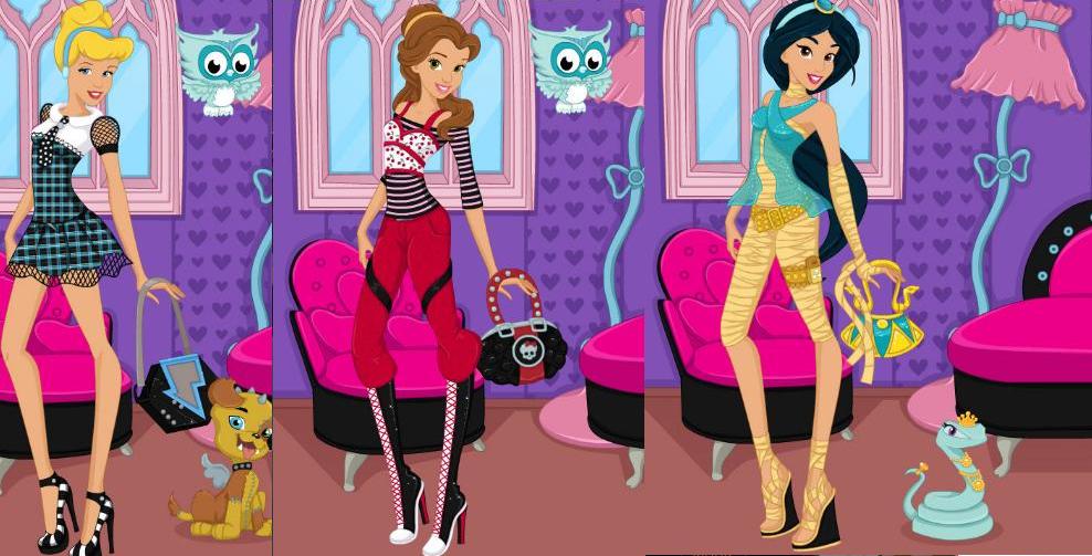 disney princess monster high dress up All the Disney princess as their Monster High version! It is so rewarding seeing all of them ready as our little ghoul community grows! I'm very excited to make them new clothes