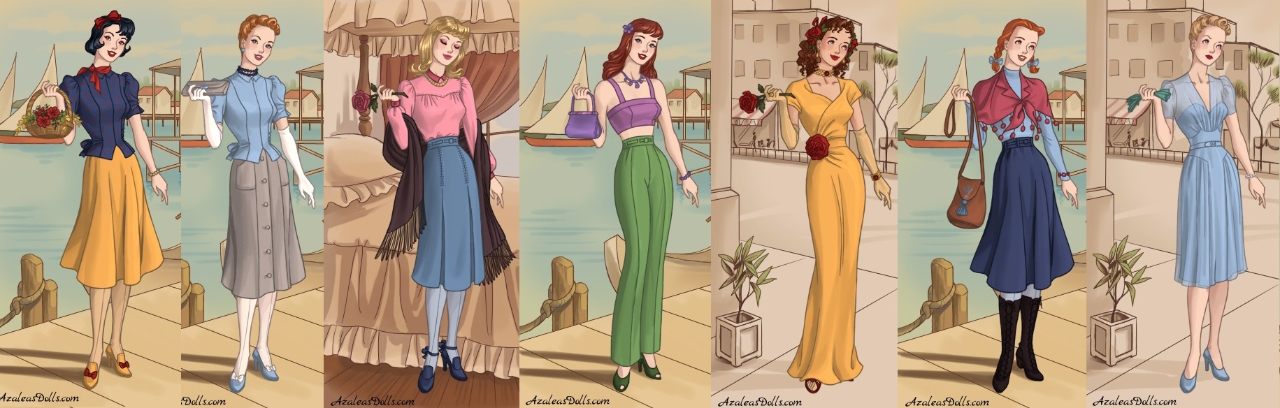 40s Fashion (dress up game) by AzaleasDolls on DeviantArt