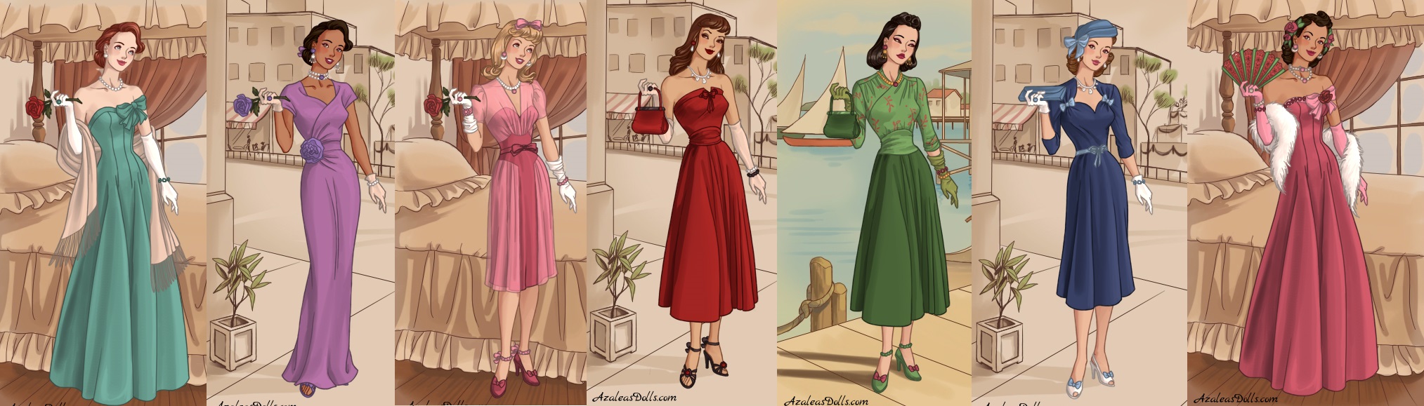 40s Fashion (dress up game) by AzaleasDolls on DeviantArt