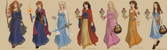 disney princesses before the game was completed 1