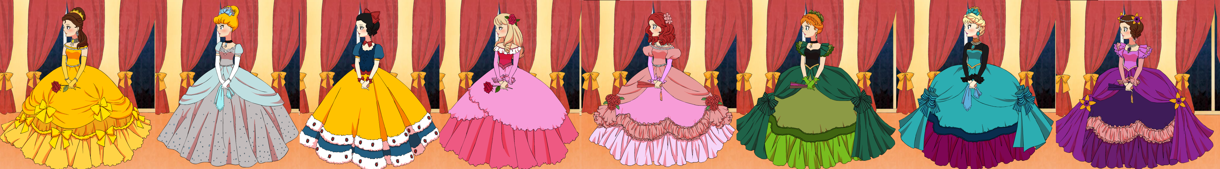 Disney Princesses Roseofversailles