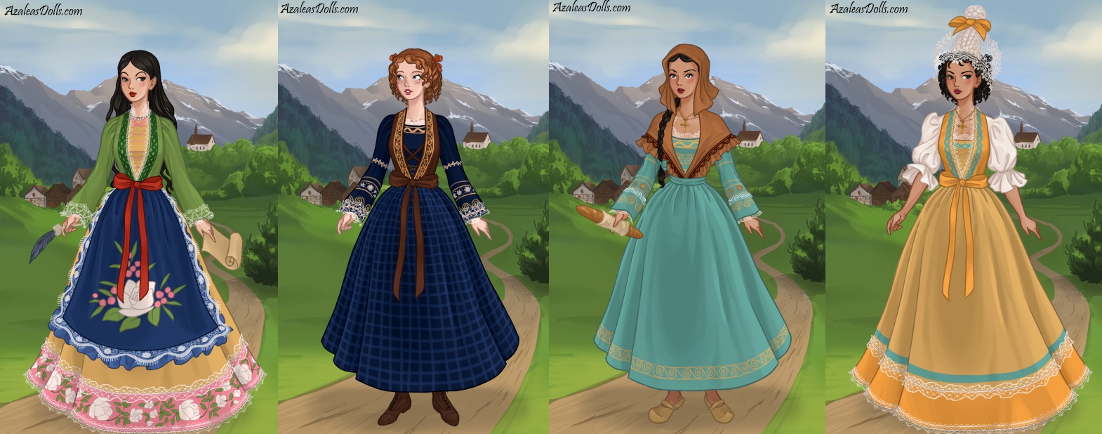 Merida- Azaleas Dolls by supereilonwypevensie on deviantART